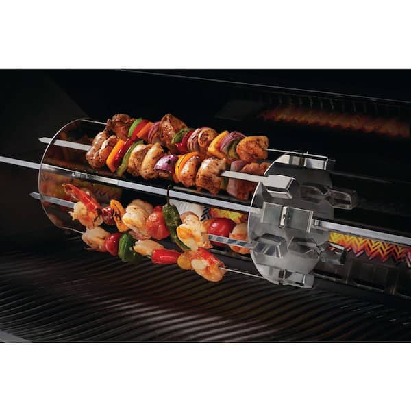 Stainless Steel Rotisserie Shish-Kebab Skewer Set-Cooking Accessory