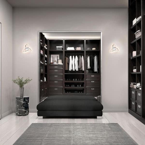 Vornado 11 in. 1-Light Black Dimmable Wall Sconce with Silcon Diffuser 3000K