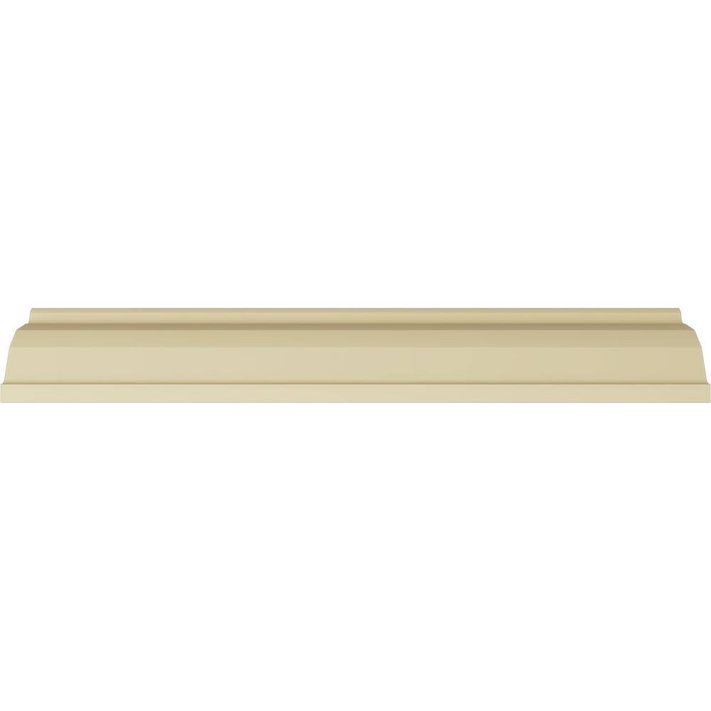 Primed White Polyurethane Geometric Crown Moulding Sample