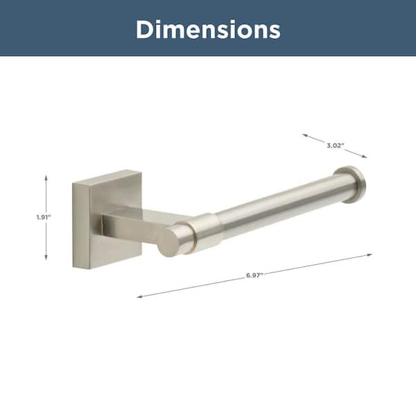 Franklin Brass Maxted Satin Nickel Wall Mount Single Post Toilet Paper Holder Franklin Brass Maxted Satin Nickel Wall Mount Single Post Toilet Paper Holder