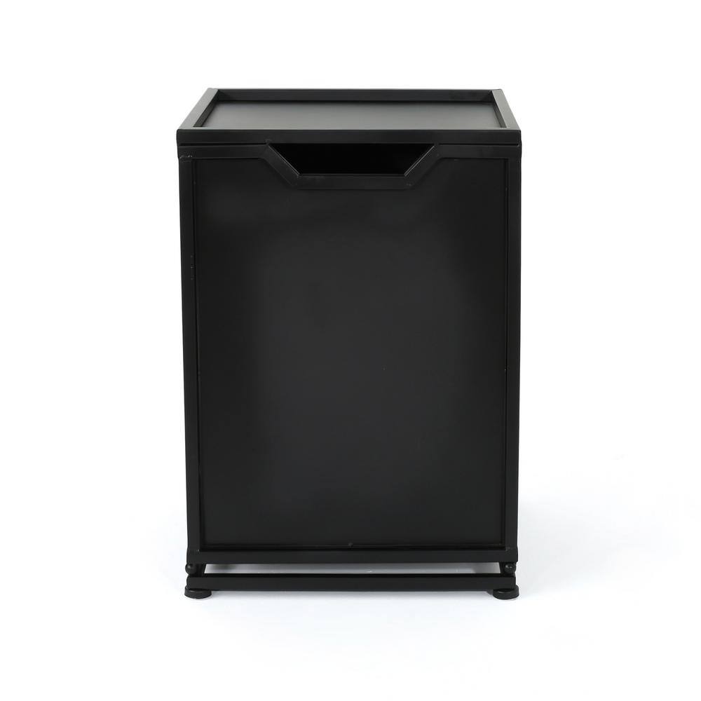 ToolCat Black Metal Iron Outdoor Patio Tank Holder Side Table Fire Pit