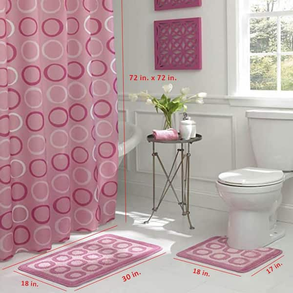 Cheap bathroom shower clearance curtain sets