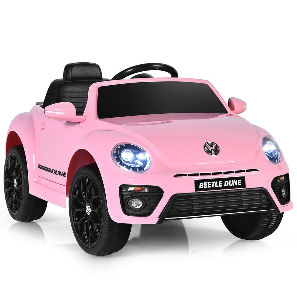 12-Volt Kids Ride On Car Licensed Volkswagen Beetle with Remote Control and Music Pink price history on PriceWatchPro