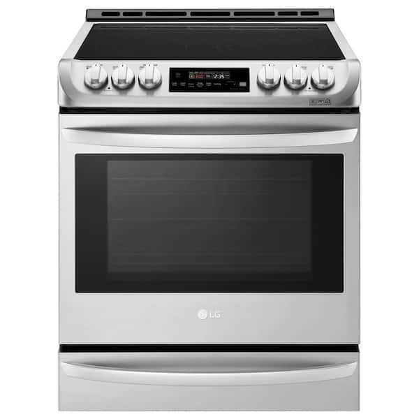 LG 6.3 cu. ft. Smart Slide-In Electric Range with ProBake Convection Oven, Self Clean & Wi-Fi Enabled in Stainless Steel