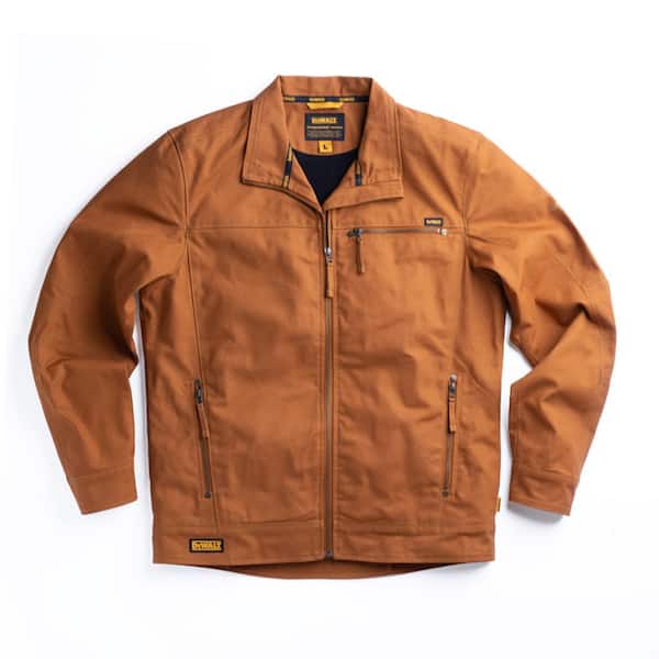 DEWALT Decatur Men's Size Large Tan Cotton/Lycra Jacket