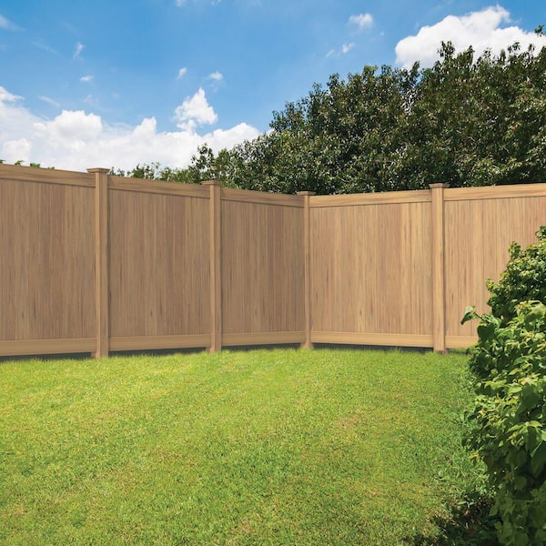 Washington 6 ft. H x 6 ft. W Cypress Vinyl Privacy Fence Panel (Unassembled)