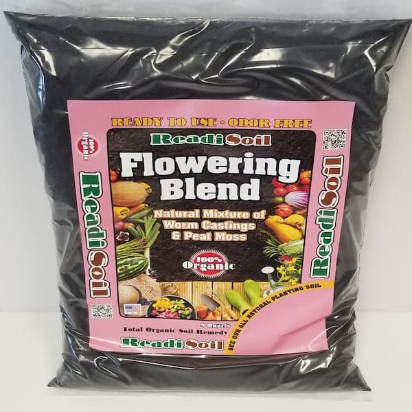 Readi Soil 8 Qt. 100% Organic Worm Castings Flowering Blend