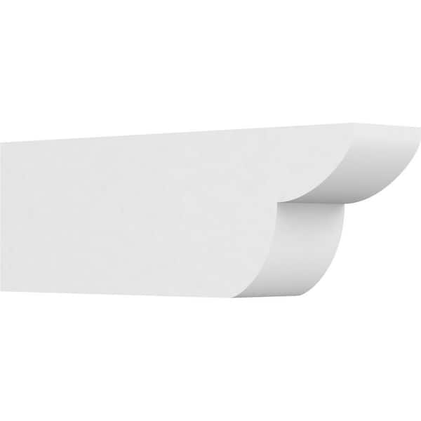 Ekena Millwork 5 in. x 8 in. x 24 in. Standard Crestline Architectural Grade PVC Rafter Tail Brace