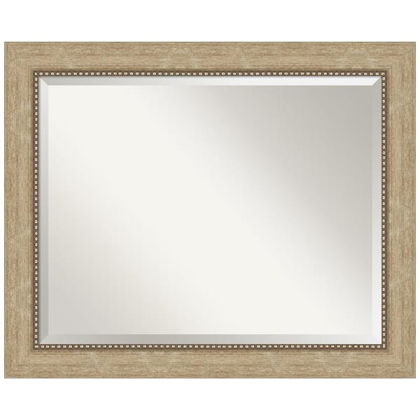 Amanti Art Astor Champagne 33 in. H x 27 in. W Framed Wall Mirror
