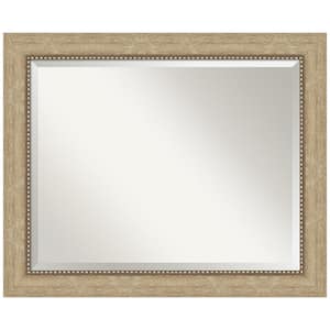 Astor 33 in. x 27 in. Modern Rectangle Framed Champagne Bathroom Vanity Mirror