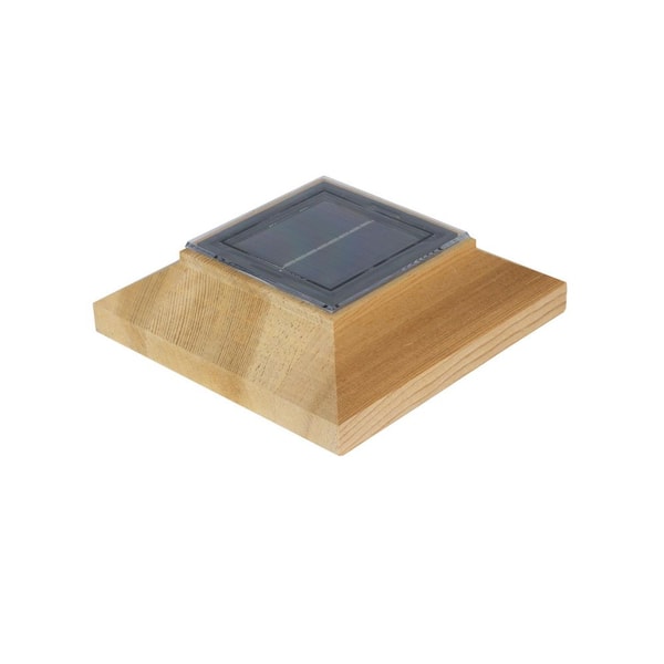 Sol 4 in. x 4 in. Pressure Treated Wood Pine Solar Post Cap (2-Pack)
