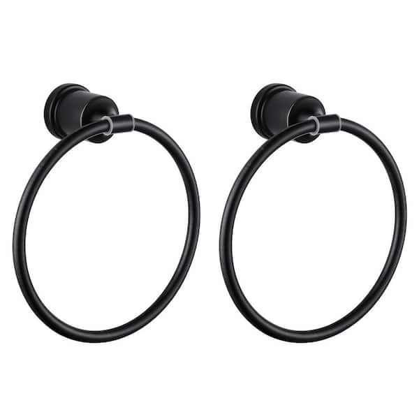AVITAS Wall Mounted Stainless Steel Round Towel Ring Hand Towel Holder for Bathroom Kitchen in Oil Rubbed Bronze