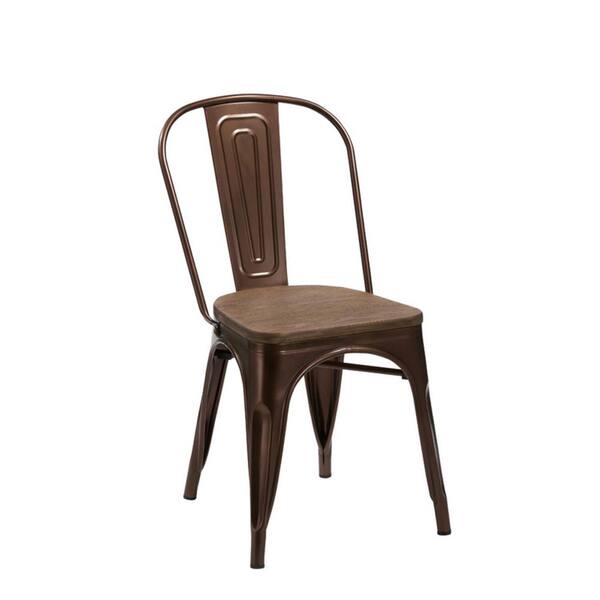 Homeroots Valerie Metal And Wood Dining, Valerie Dining Chairs