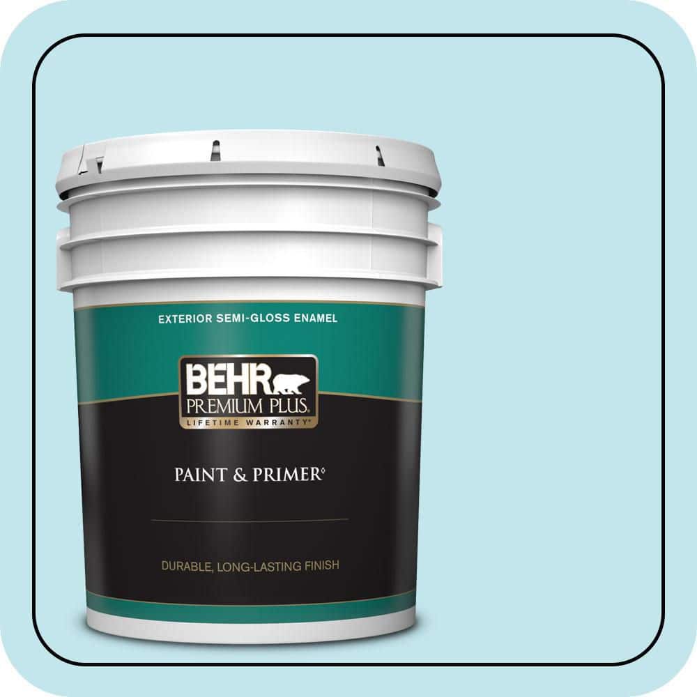 5 gal. #520A-2 Ice Flower Semi-Gloss Enamel Exterior Paint & Primer price history on PriceWatchPro