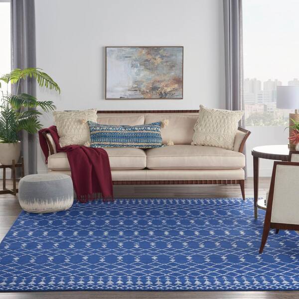Nourison Whimsicle Bohemian Moroccan Navy 7' x 10' Area Rug 7' x 10' Nourison Whimsicle Bohemian Moroccan Navy 7' x 10' Area Rug 7' x 10'