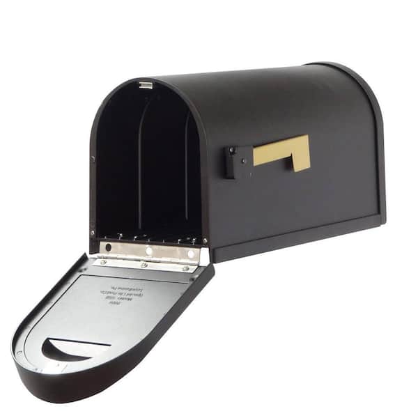 SPECIAL LITE PRODUCTS Classic Black Post Mount Mailbox SCC-1008
