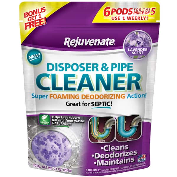 Rejuvenate Lavender Scent Disposer and Pipe Cleaner Odor Eliminator (6-Pack)