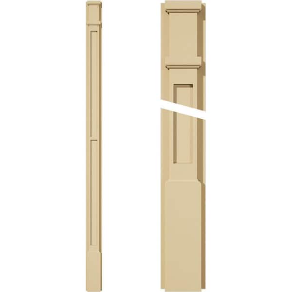 Ekena Millwork 2 in. D x 4 in. W x 72 in. L Primed Polyurethane Pilaster 1- Pack