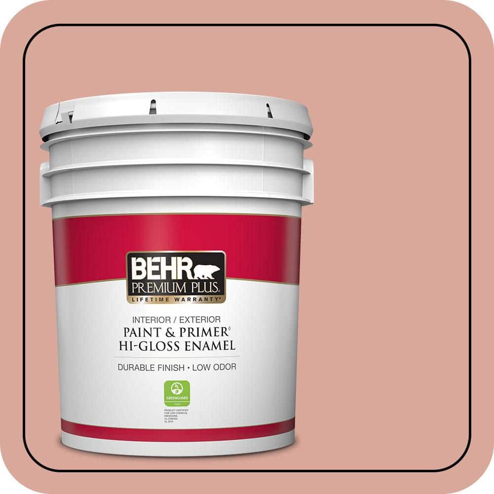 5 gal. #PMD-70 Cottage Rose Hi-Gloss Enamel Interior/Exterior Paint & Primer product image for price tracking
