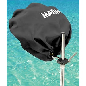 Marine Kettle Grill Party Size Cover and Tote Bag, Jet Black