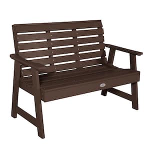 Riverside 4 ft. 2-Person Mangrove Recycled Plastic Garden Bench