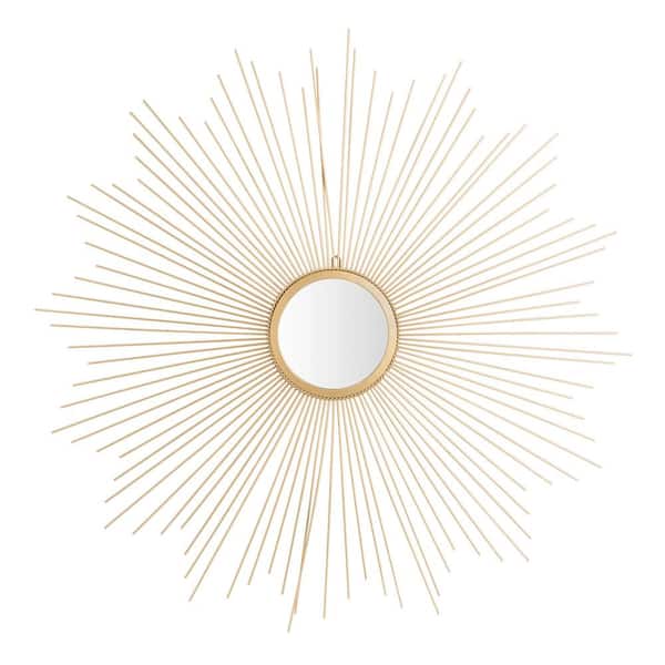SAFAVIEH Large Sunburst Gold Novelty Mirror (40.8 in. H x 40.8 in. W)
