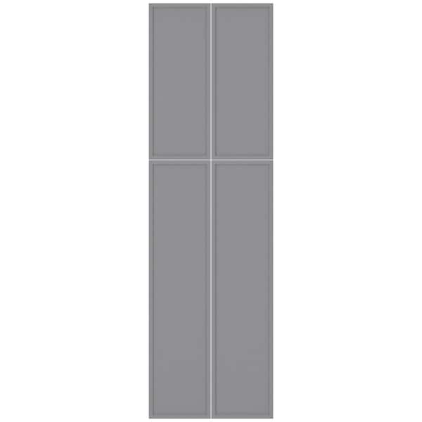 Home Decorators Collection Franklin 23.8 in. W x 0.75 in. D x 84 in. H Pantry Kitchen Cabinet Matching End Panel in Veiled Gray