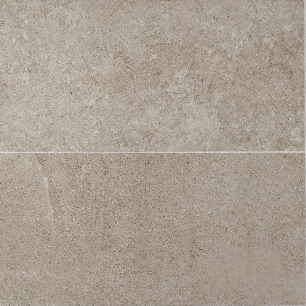 Iris Large Matte Porcelain Floor and Wall Tile in Ivory