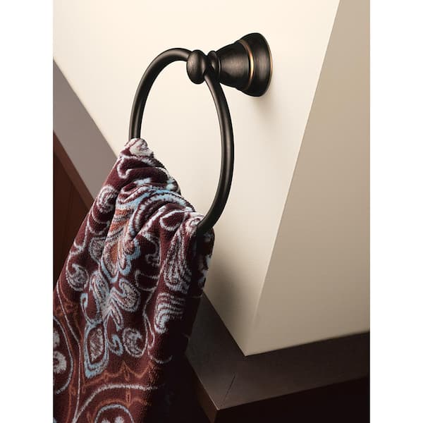 MOEN Banbury Double Robe Hook in Mediterranean Bronze (2-Pack