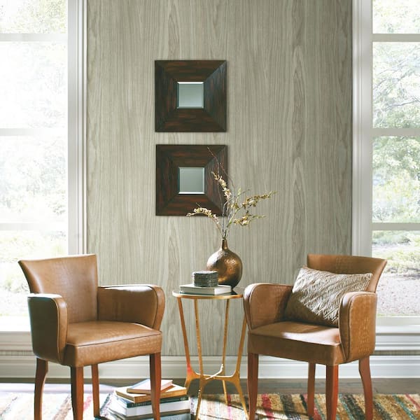 Brown Linden Peel and Stick Wallpaper 45 sq ft