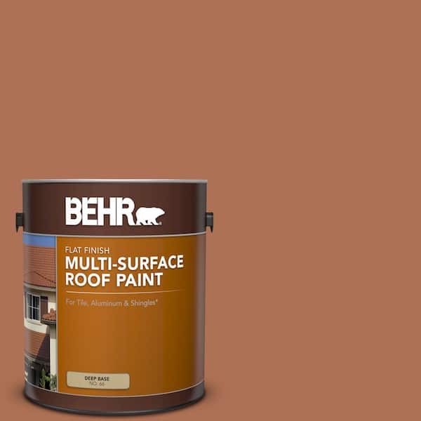 BEHR 1 gal. #PPU3-15 Glazed Pot Flat Multi-Surface Exterior Roof Paint