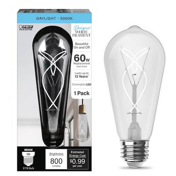 Feit Electric 60-Watt Equivalent ST19 Dimmable Knot Thin