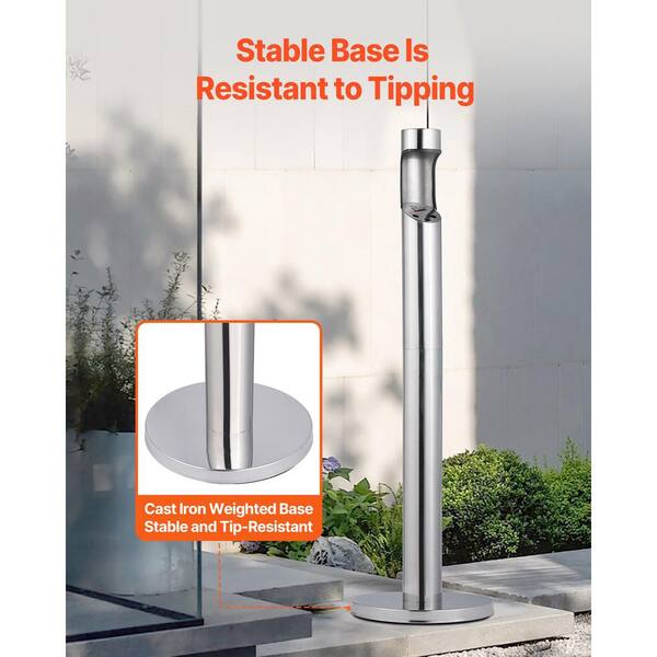 cigarette receptacle home depot SKYSHALO Cigarette Butt Receptacle, Freestanding and Weatherproof Outdoor  Ashtray, Stainless Steel Cylinder Cigarette SYYHTLSKYZTBFAT3KV0-SK0411
