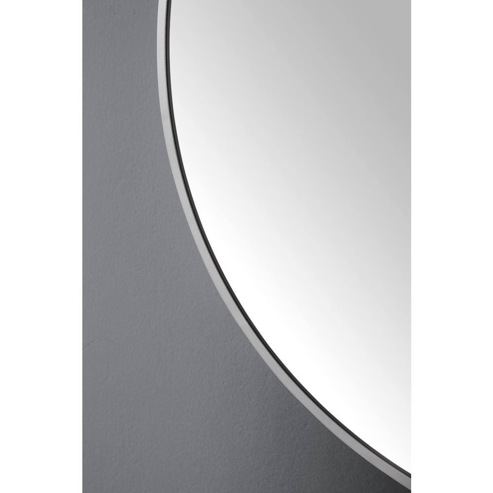 24" Round Silver and Gold Bathroom Vanity Mirror