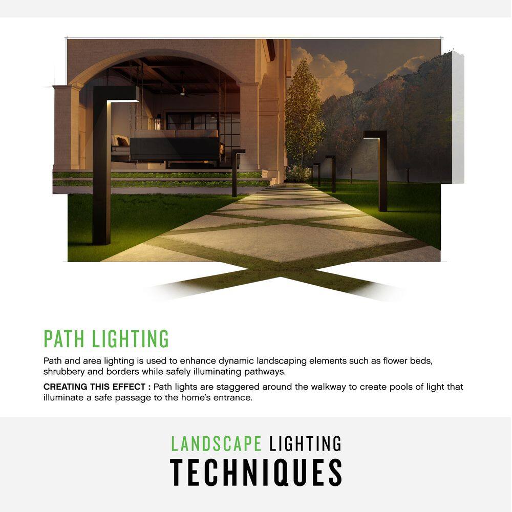 Matte Bronze Frosted Glass LED Pathway Light