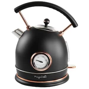 1.8 l 7.6 -Cups in Matte Black Half Circle Electric Tea Kettle With Thermostat
