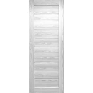 Labella 30 in. x 80 in. No Bore Solid Core Ice Maple Prefinished Wood Interior Door Slab