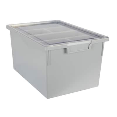 Orange Small Plastic Storage Bin 6 Pack - TCR2088580