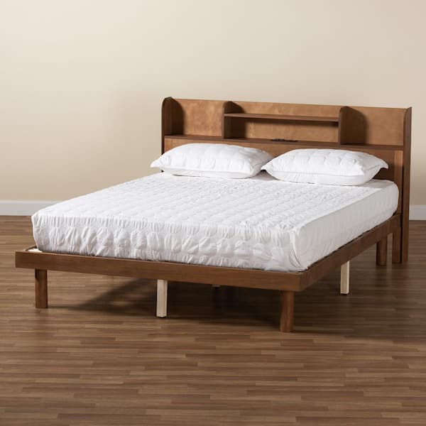 Baxton Studio Harper Brown Wood Frame Full Platform Bed 218 11885