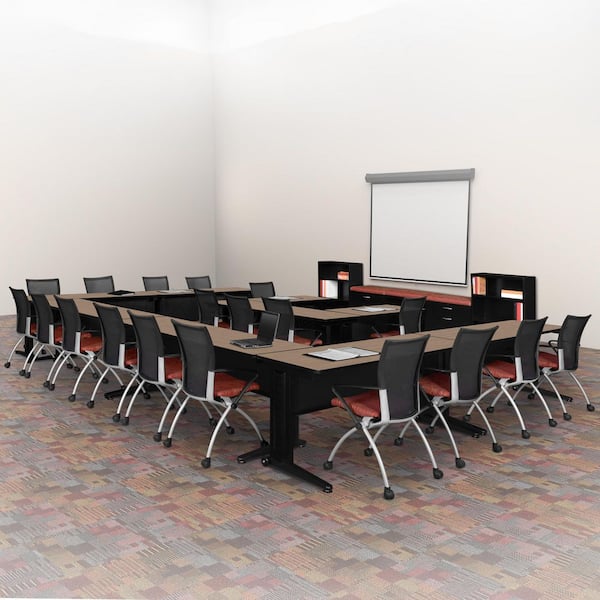Regency Fusion 72 in x 24 in. Noble Oak Seminar Training Table