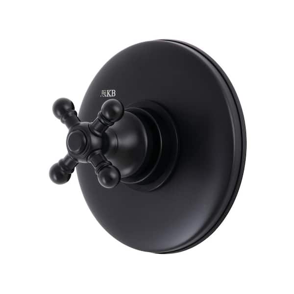 Kingston Brass Vintage Single-Handle Volume Control Valve in Matte Black (Valve Included)