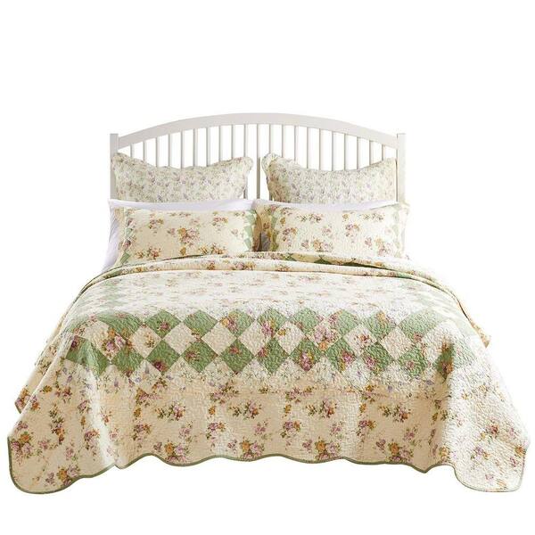 TG. 3-Piece King/Cal King) Greenland Home Set di copriletti
