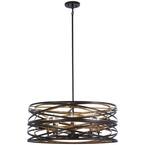 Minka Lavery Vortic Flow 18-Light Dark Bronze Chandelier with Mosaic ...