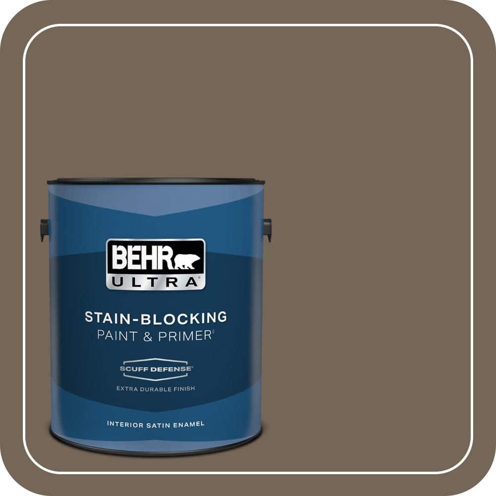 1 gal. #N220-6 Landmark Brown Extra Durable Satin Enamel Interior Paint & Primer price history on PriceWatchPro
