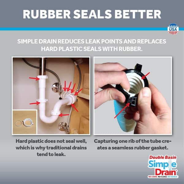 O-ring Seal Rubber, 5 Pcs Bath Plug Seals, Kitchen Sink Basin Snap