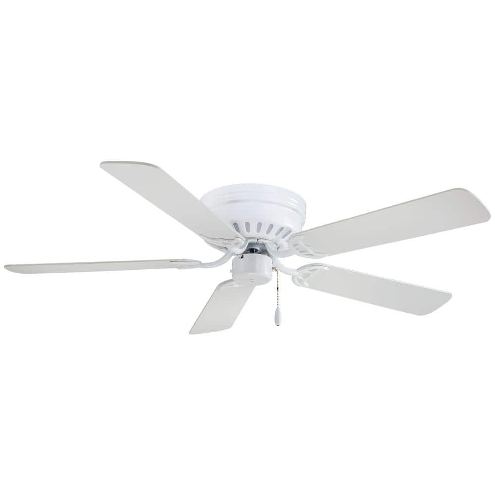 Mesa 52" White MDF 5-Blade Low Profile Ceiling Fan