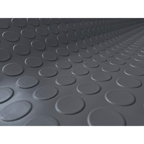 Coin 10 ft. x 24 ft. Slate Grey Commercial Grade Vinyl Garage Flooring Cover and Protector