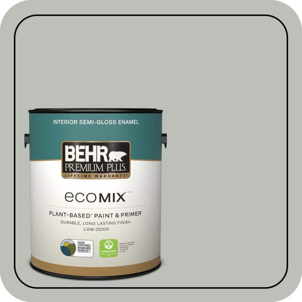 1 gal. #T16-11 Celadon Semi-Gloss Enamel EcoMix Plant-Based Interior Paint & Primer price history on PriceWatchPro