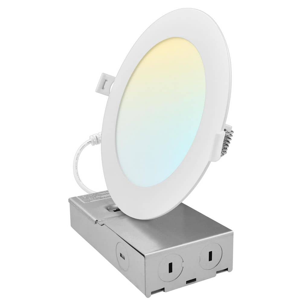 6 in. Integrated LED Recessed Light Canless Spotlight 10/13/15-Watt 5CCT 800/1050/1250LM IC Rated Wet Rated ETL Listed price history on PriceWatchPro