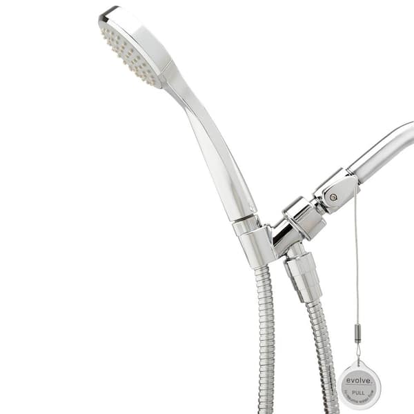 Evolve Technologies ShowerStart TSV 1-Spray with Hot Water Saving Thermostatic Valve Wall Mount Handheld Shower Head 1.5 GPM in Chrome